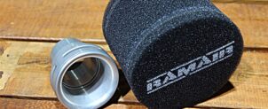SR400 FI用　エアーアシストファンネル