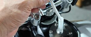 SR400 　オイルタンク放熱